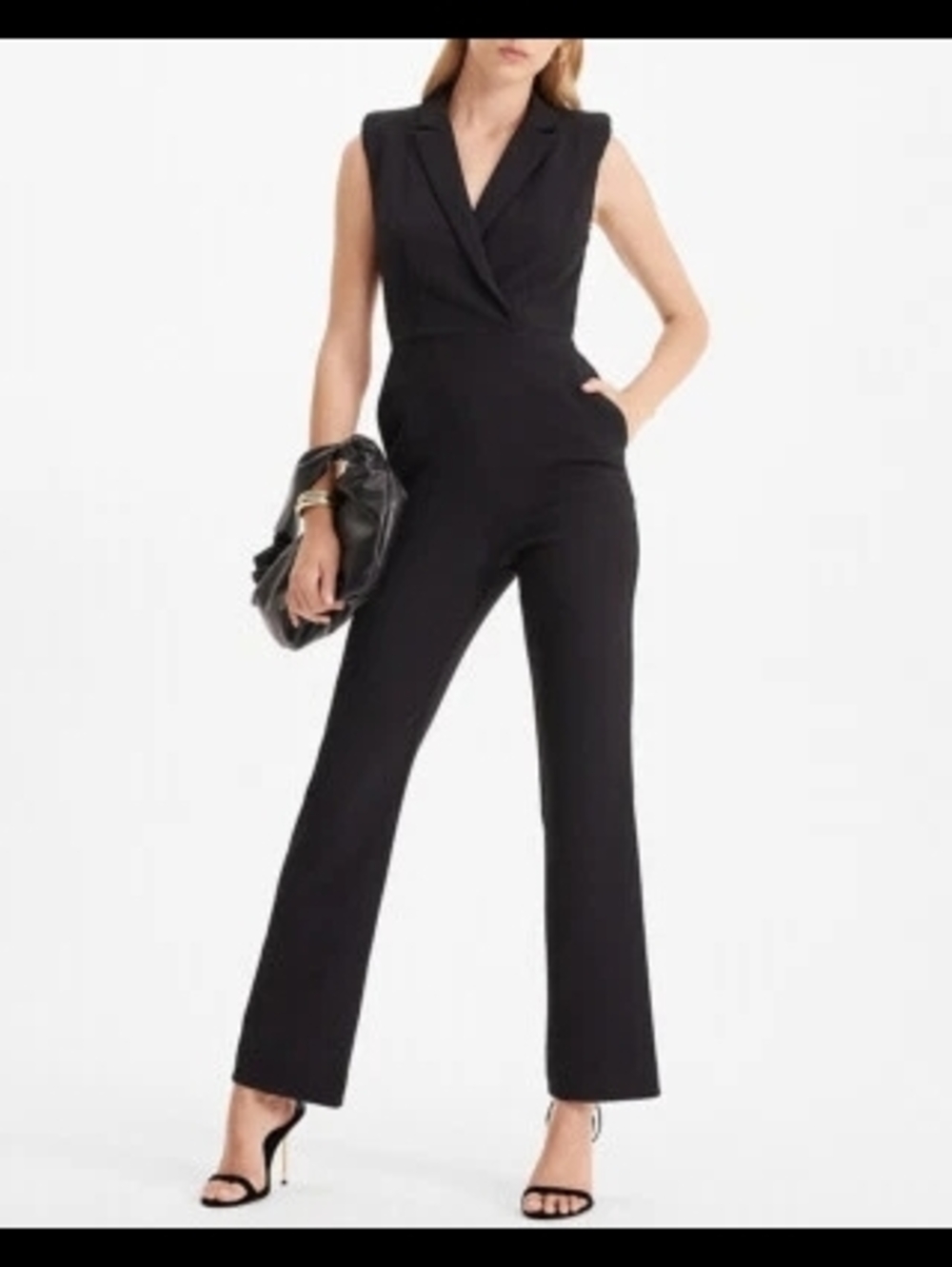 Express Collared Sleeveless Jumpsuit